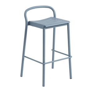 Muuto - Linear Steel Tabouret de bar Outdoor, SH 75 cm, ble…