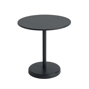 Muuto - Linear Steel Table de bistrot Outdoor, Ø 70 x H 73…