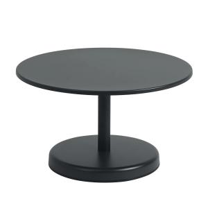 Muuto - Linear Steel Outdoor Table basse, Ø 70 x H 40 cm, n…
