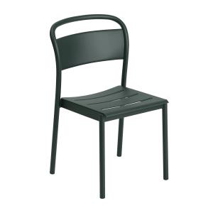 Muuto - Linear Steel Side Chair, vert foncé