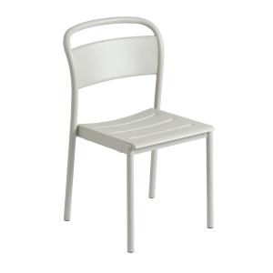 Muuto - Linear Steel Side Chair Outdoor, gris