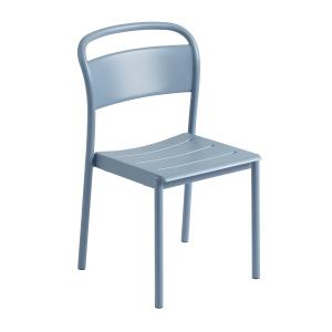 Muuto - Linear Steel Side Chair Outdoor, bleu clair