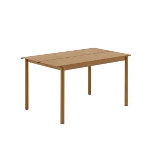 Muuto - Linear Steel Table, 140 x 75 cm, burnt orange