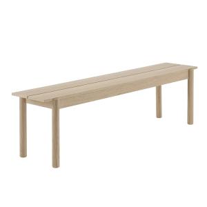 Muuto - Banc linéaire en bois 170 x 34 cm, chêne