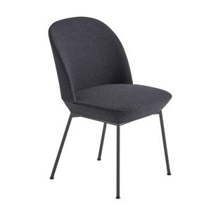 Muuto - Chaise oslo side chair, noir anthracite / noir anth…