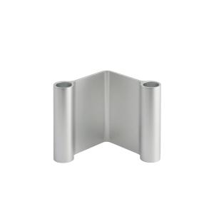 Muuto - Pair Bougeoir, H 11 cm, aluminium poli