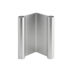Muuto - Pair Bougeoir, H 18 cm, aluminium poli