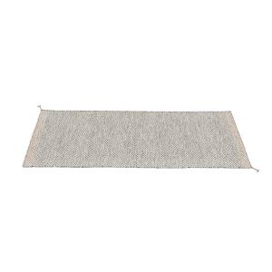 Muuto - Ply Outdoor Tapis de sol 200 x 80 cm, noir / blanc