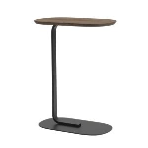 Muuto - Relate Side Table, H 73,5 cm, chêne fumé / noir