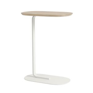 Muuto - Relate Side Table, H 73,5 cm, chêne / blanc cassé