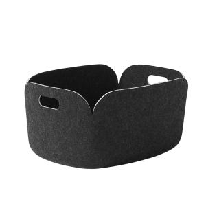 Muuto - Restore Panier de rangement 48 x 35 cm, black melan…