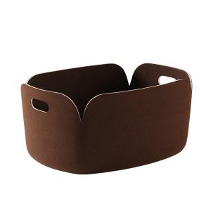 Muuto - Restore Panier de rangement 48 x 35 cm, marron fonc…