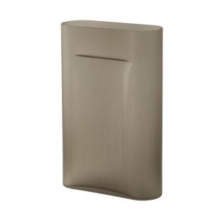 Muuto - Ridge Vase de sol H 48,5 cm, verre, taupe