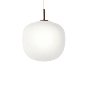 Muuto - Rime Lampe suspendue Ø 45 cm, opale / deep red