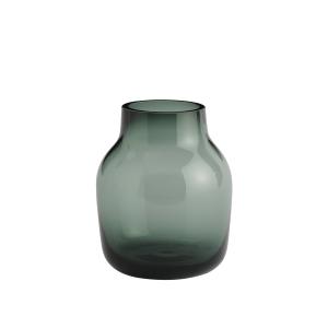 Muuto - Silent Vase, Ø 11 cm, vert foncé