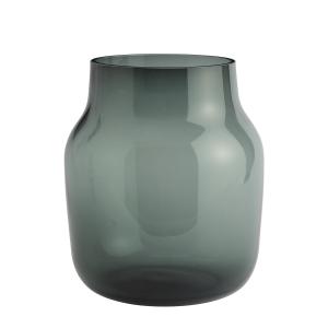 Muuto - Silent Vase, Ø 20 cm, vert foncé
