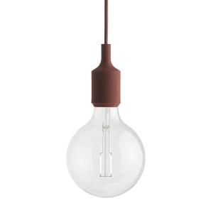 Muuto - Socket E27 Lampe LED suspendue, rouge profond
