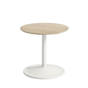 Muuto - Soft Table d'appoint, Ø 41 cm, H 40 cm, chêne / off…