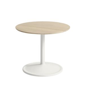 Muuto - Soft Table d'appoint, Ø 48 cm, H 40 cm, chêne / off…