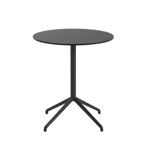 Muuto - Table de café fixe, ø 65 x h 73 cm, noire