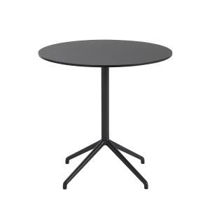 Muuto - Table de café fixe, ø 75 x h 73 cm, noire
