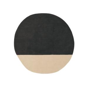 nanimarquina - Tapis en laine Pearl, 150 x 148 cm, noir