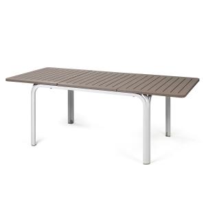 Nardi - Alloro 140 table à rallonge, tortora / bianco