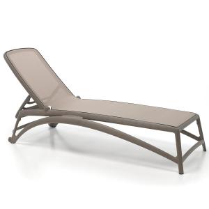 NARDI - Atlantico outdoor chaise longue, tortora
