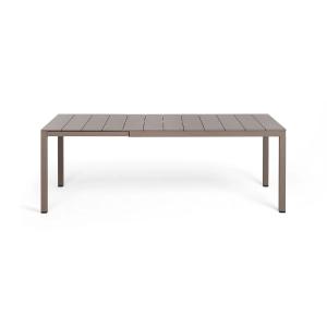 Nardi - Rio Alu Table à rallonge 140, tortora