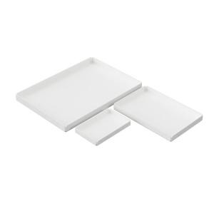 Nichba Design - Plateau, blanc (set de 3)