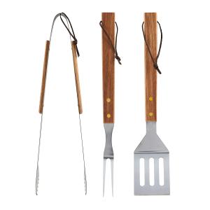 Nicolas Vahé - Outils BBQ, acacia naturel / acier inoxydabl…