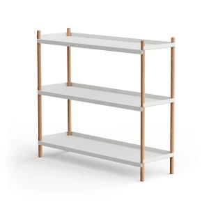 NINE - BOLT Étagère 88 x 100 cm 3 étagères, chêne / gris…