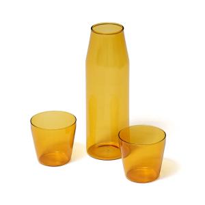 NINE - Milk Set carafe   verre à boire (set de 2), jaune