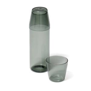 NINE - Milk Set carafe   verre à boire (set de 2), gris