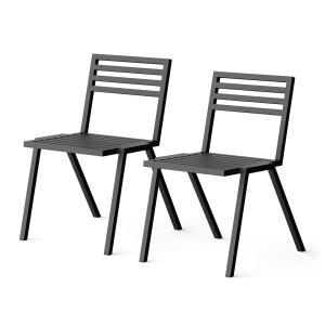 NINE - 19 Outdoors Stacking Chair, noir