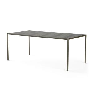 NINE - Sine Table de jardin, 189 x 94,5 cm, vert foncé
