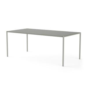 NINE - Sine Table de jardin, 189 x 94,5 cm, grise