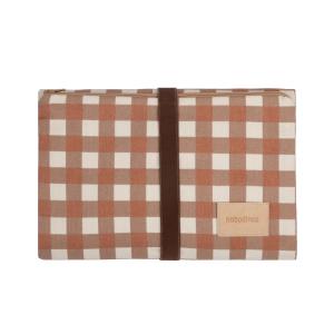 Nobodinoz - Hyde Park Matelas à langer, terracotta checks