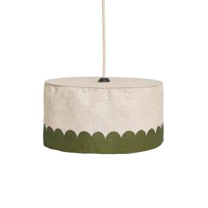 Nobodinoz - Vibes Abat-jour, Ø 40 cm, lin, vert