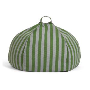 Nobodinoz - Vibes Pouf rond, Ø 70 x H 30 cm, vert / bleu