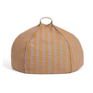 Nobodinoz - Vibes Pouf rond, Ø 70 x H 30 cm, violet / jaune