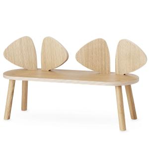 Nofred - Banc pour mouse enfants, chêne laqué mat