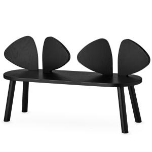 Nofred - Banc pour mouse enfants, noir