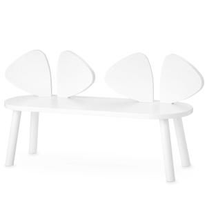 Nofred - Mouse banc pour enfants, blanc