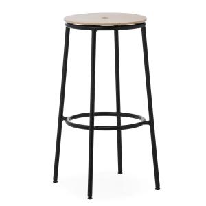 Normann Copenhagen - Circa Tabouret de bar, H 75 cm, chêne…