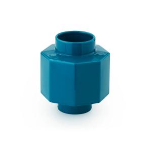 Normann Copenhagen - Deko Object Vase Hexagon, bleu pétrole