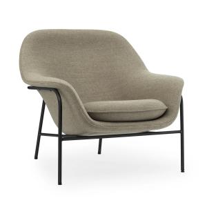 Normann Copenhagen - Drape Lounge Chair, low, noir / Synerg…
