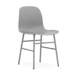 Normann Copenhagen - Chaise Form, piètement acier / gris