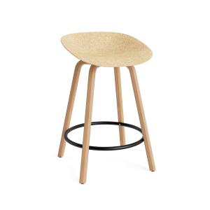 Normann Copenhagen - Mat tabouret de bar 65 cm, hemp / noir