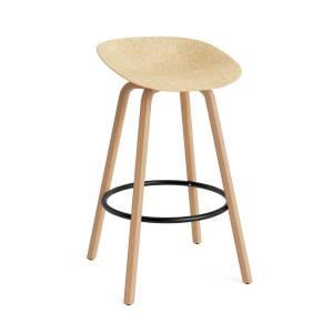 Normann Copenhagen - Mat tabouret de bar 75 cm, hemp / noir